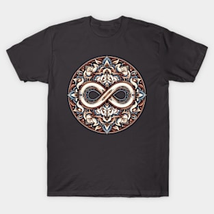 Mandala Brown Blue 3 T-Shirt